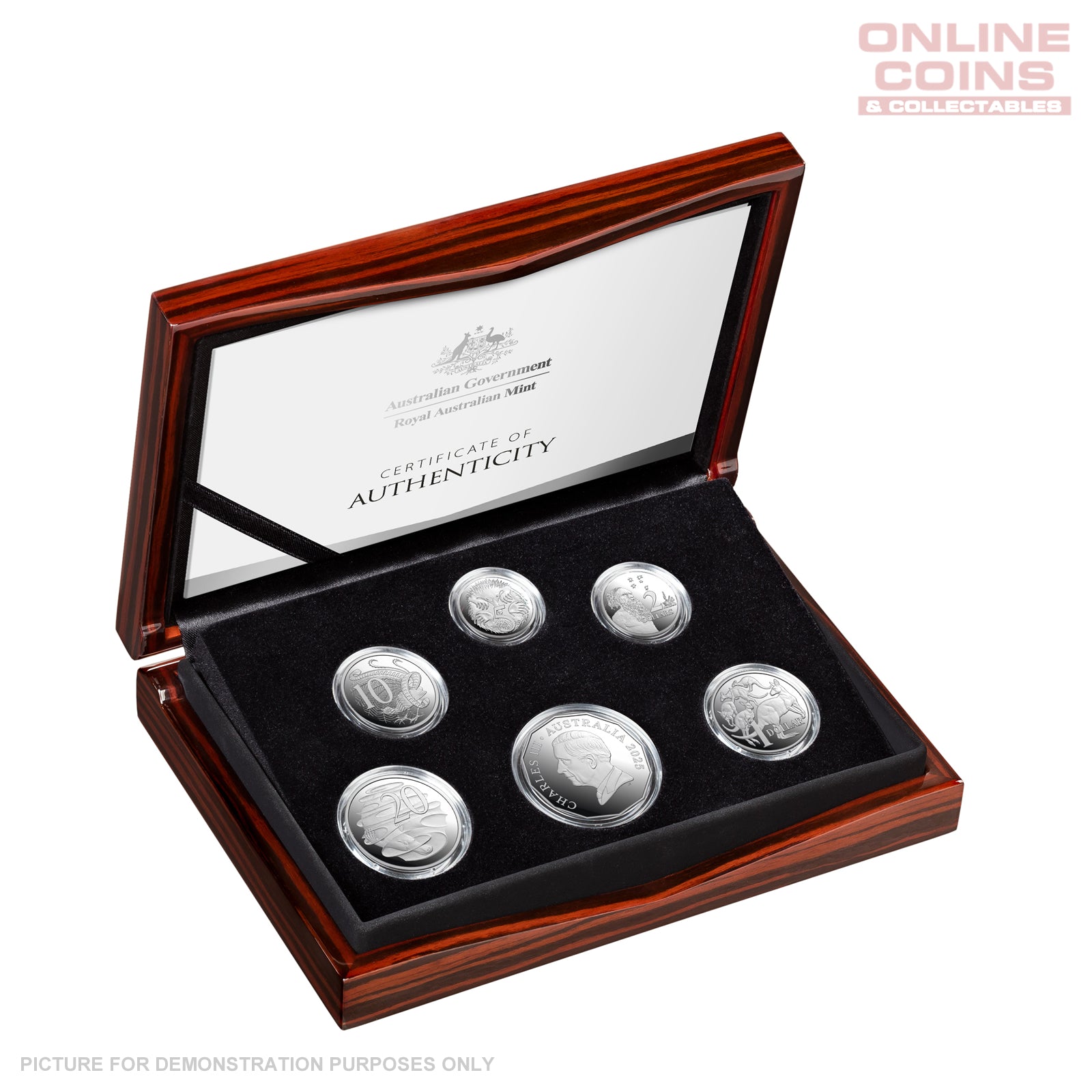 2025 Six-Coin Fine Silver Proof Year Set - HM King Charles III